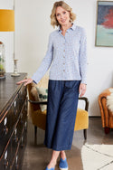 Womens,Trousers,Trouser,Chambray,Denim,Indigo,IndigoWash,Bright,Comfy,Comfortable,Colourful,Spring,Summer,Limited,Mistral