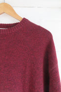 Womens,Crew,Crews,Jumper,Jumpers,Knits,Knit,Knitwear,Red,Preserve Red,Ribbed,Ribbing,Oversized,Crew Neck,Bright,Comfy,Comfortable,Colourful,Spring,Summer,Limited,Mistral