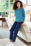 Womens,Trouser,Trousers,Cord,Corduroy,Blue,Ensign Blue,Bright,Comfy,Comfortable,Colourful,Spring,Summer,Limited,Mistral
