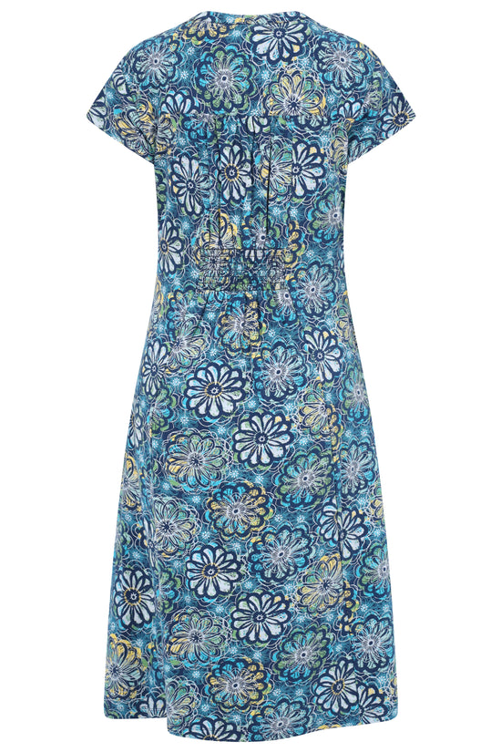 Womens,Dresses,Dress,Print,Prints,Printed,Blue,Bright,Comfy,Comfortable,Colourful,Spring,Summer,Limited,Mistral