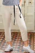 Womens,Trousers,Trouser,Linen,TieWaist,Pelican,Cream,White,Bright,Comfy,Comfortable,Colourful,Spring,Summer,Limited,Mistral