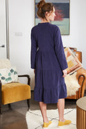 Womens,Dress,Dresses,Cord,Corduroy,EnsignBlue,Blue,Bright,Comfy,Comfortable,Colourful,Spring,Summer,Limited,Mistral