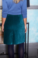 Womens,Skirt,Skirts,Moleskin,Knee Length,Blue,Teal,Deep Teal,Bright,Comfy,Comfortable,Colourful,Spring,Summer,Limited,Mistral