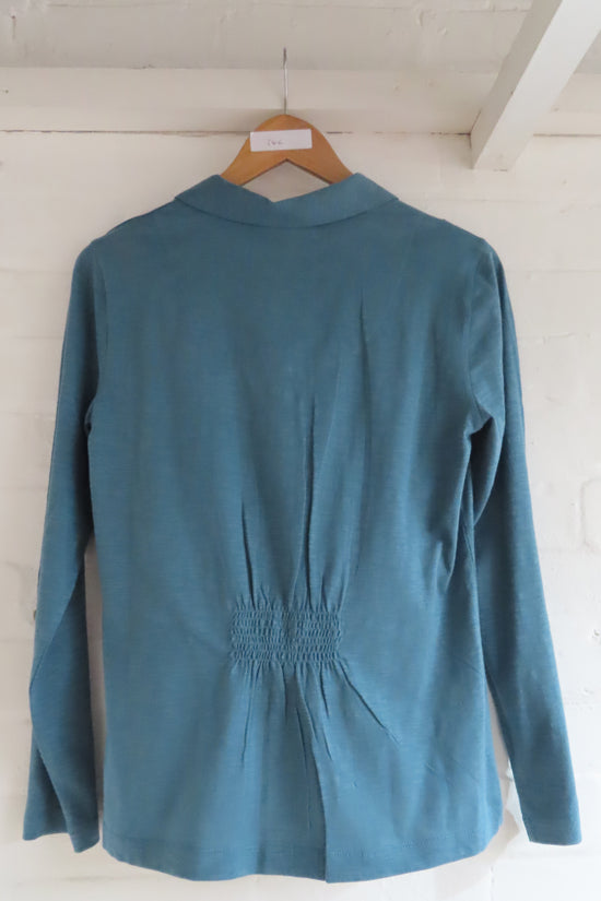 Womens,Shirt,Shirts,Hydro,Blue,Green,Long Sleeves,Roll Up Tabs,Dobby,Bright,Comfy,Comfortable,Colourful,Spring,Summer,Limited,Mistral