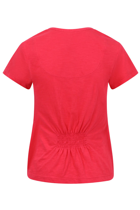 Womens,Tee,Tees,TShirt,TShirts,T-Shirt,T-Shirts,Teaberry,Red,Pink,Coral,Bright,Comfy,Comfortable,Colourful,Spring,Summer,Limited,Mistral