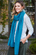Womens,Scarf,Scarves,Accessory,Speckled,Blue,Ocean Depths,Bright,Comfy,Comfortable,Colourful,Spring,Summer,Limited,Mistral