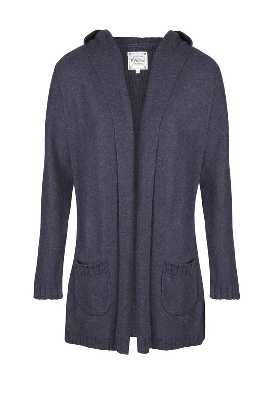 Take Cover Hooded Cardi Navy