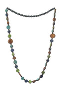 Stepping Stones Necklace Blue/teal/ochre