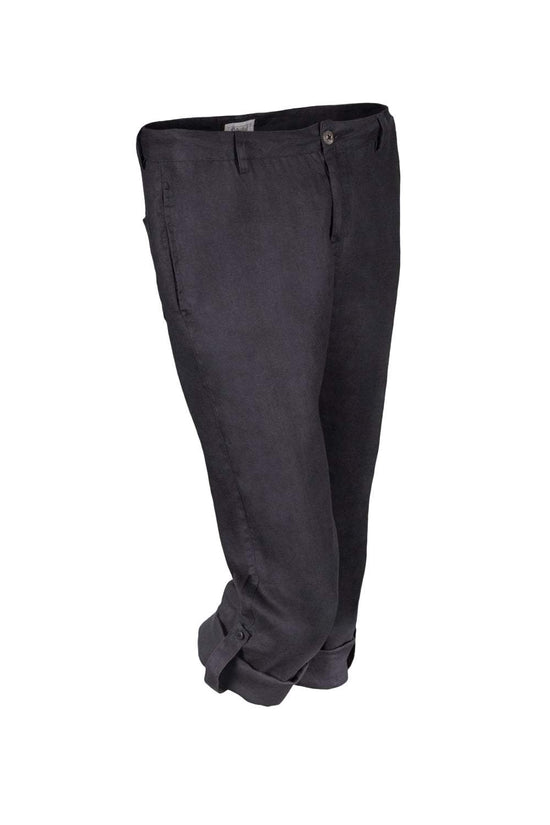 Roll Up Roll Up Linen Trousers With Roll Up Hem Detail Eclipse