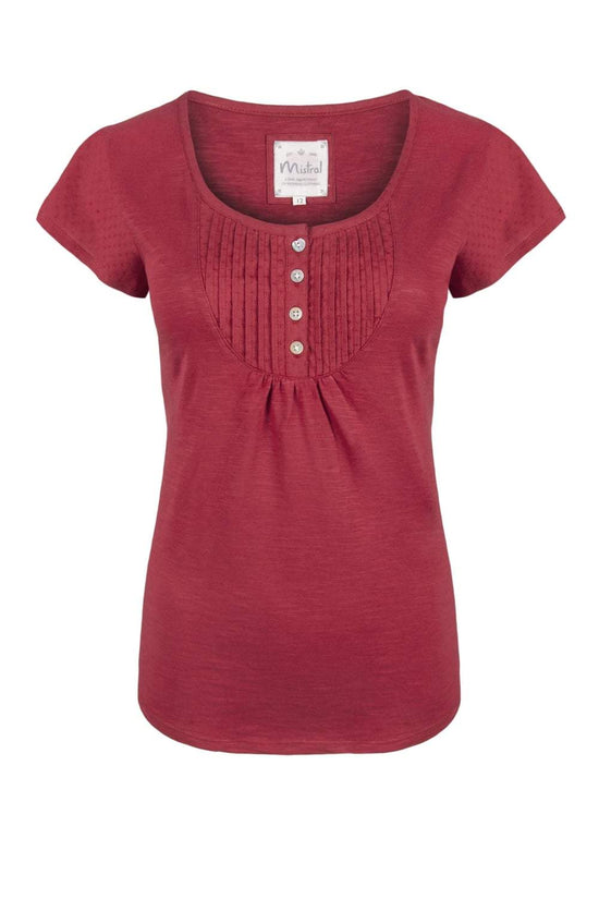 Sea Breeze Cotton Tee Red