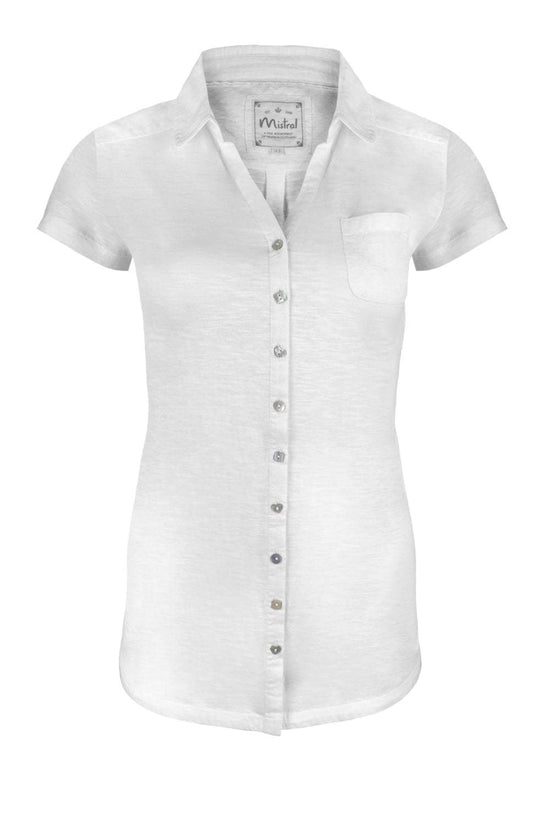 Short and Sweet Jersey Shirt White