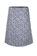 Spiro Leafy Print Reversible Cotton Skirt Blue Multi