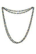 Tiny Beads Necklace Turquoise/yellow