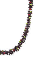 Tiny Beads Necklace Navy/red/green
