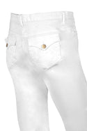 Shorty Shorts Brushed Cotton Elastaine White