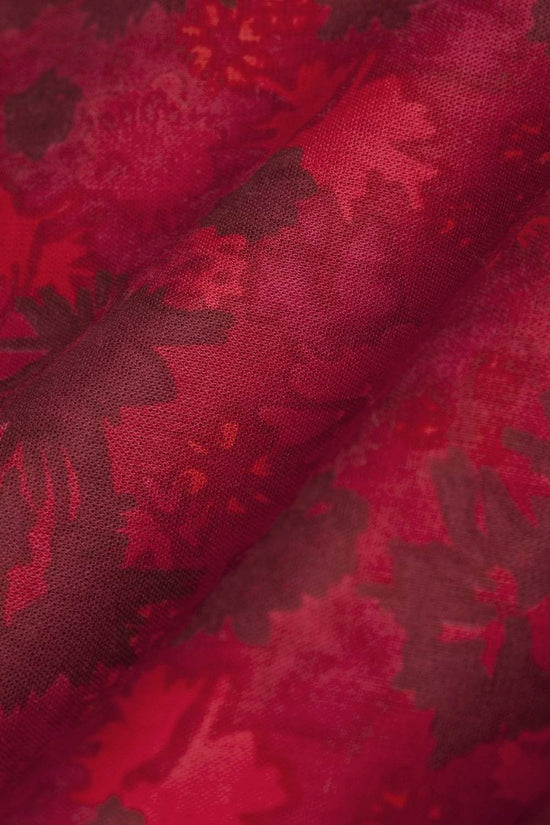 Red Tonal Scarf Red