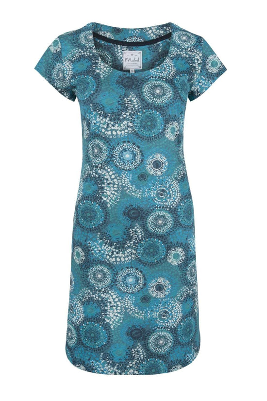 Whirly Elements Jersey Tunic In Blues Mix Corsair Multi