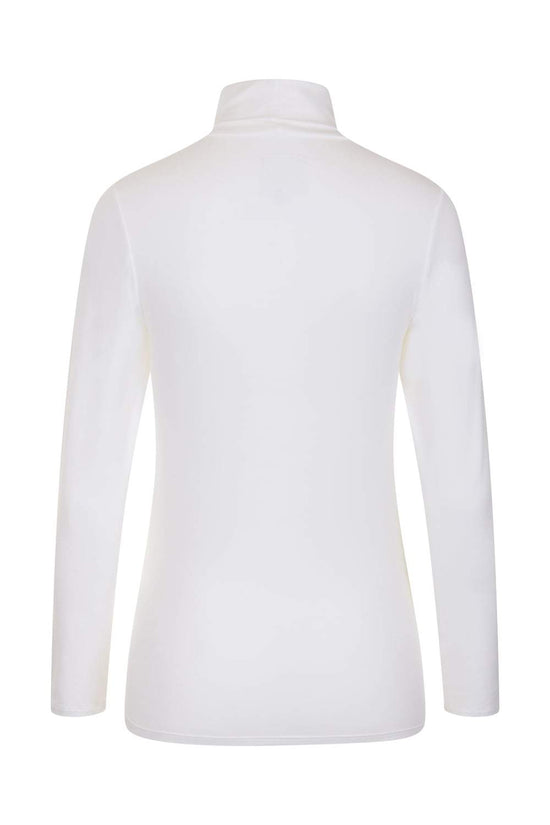 Roly Poly Roll Neck Tee in White