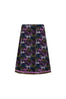 Sheeper Bleeper A Line Cord Skirt in Eclipse Multi