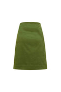 Wrap It Up Cord Skirt in Olive Branch