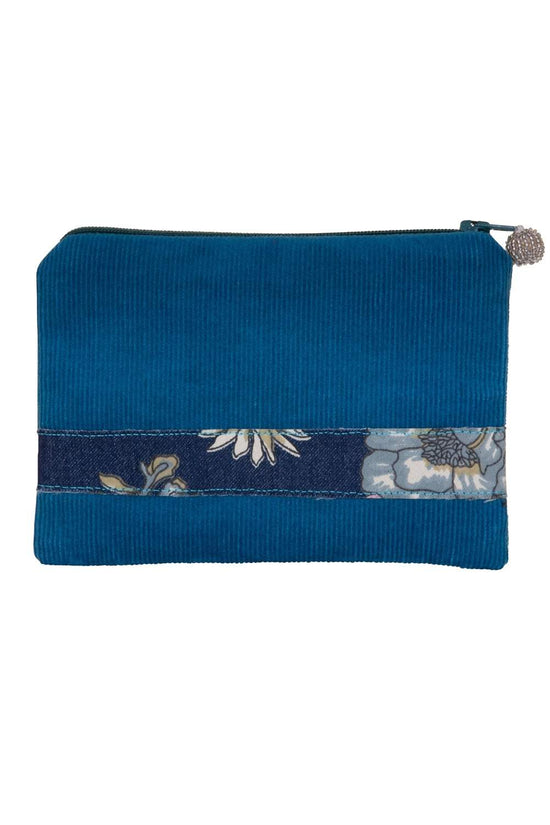 Sausage Dog Cord Purse in Teal