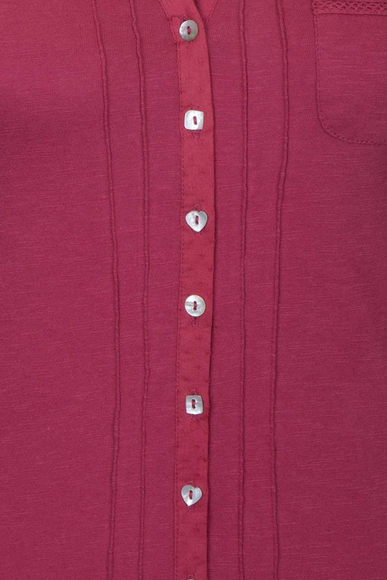 Show Will Go On Jersey Shirt in Earth Red