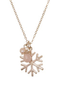 Snowflake Pendant Necklace Silver