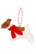 Terrier With Scarf Felt Decoration