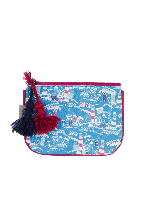 Winter Lighthouse Make Up Bag With Spot Lining
