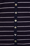 Sail Away Stripe Jersey Shirt in Eclipse/White