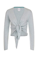 Tina tie front cardi in Ether.