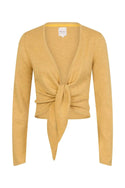 Tina Tie Front Cardi in Bamboo