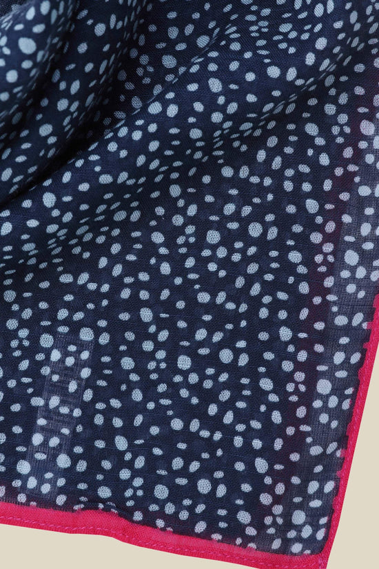 Splodge Spot Scarf in Eclipse/Pink