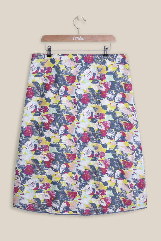 Textured Clover Multi Print Skirt