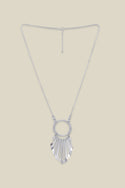 Silver Spoke Necklace