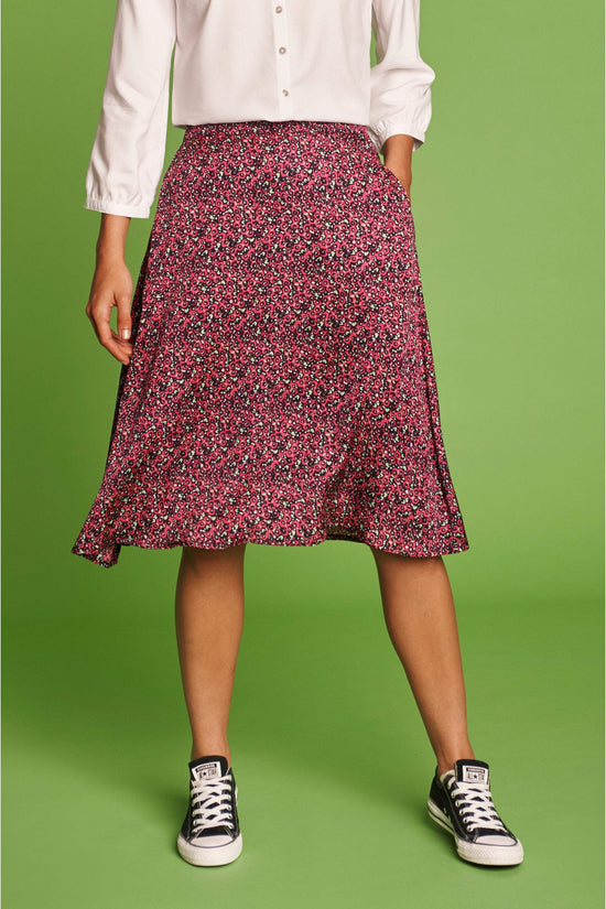 Woven Goji Berry Flippy Skirt