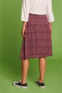 Woven Goji Berry Flippy Skirt