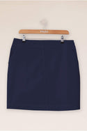 Stretch Twill Pencil Skirt in Eclipse