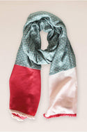 Soft Pink Colour Block Scarf