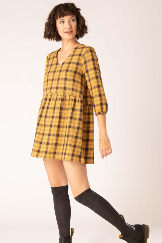Soft Casual Checked Tunic