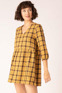 Soft Casual Checked Tunic