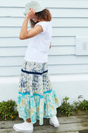 Womens,Skirt,Skirts,Blue,Navy,White,Print,Prints,Printed,Bright,Comfy,Comfortable,Colourful,Spring,Summer,Limited,Mistral
