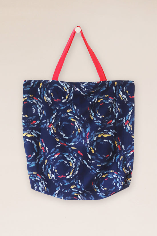 Swirling Fishes Shopping Tote
