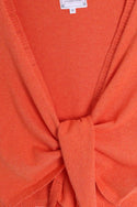 Tina Tie Front in Orange Coral - MWS